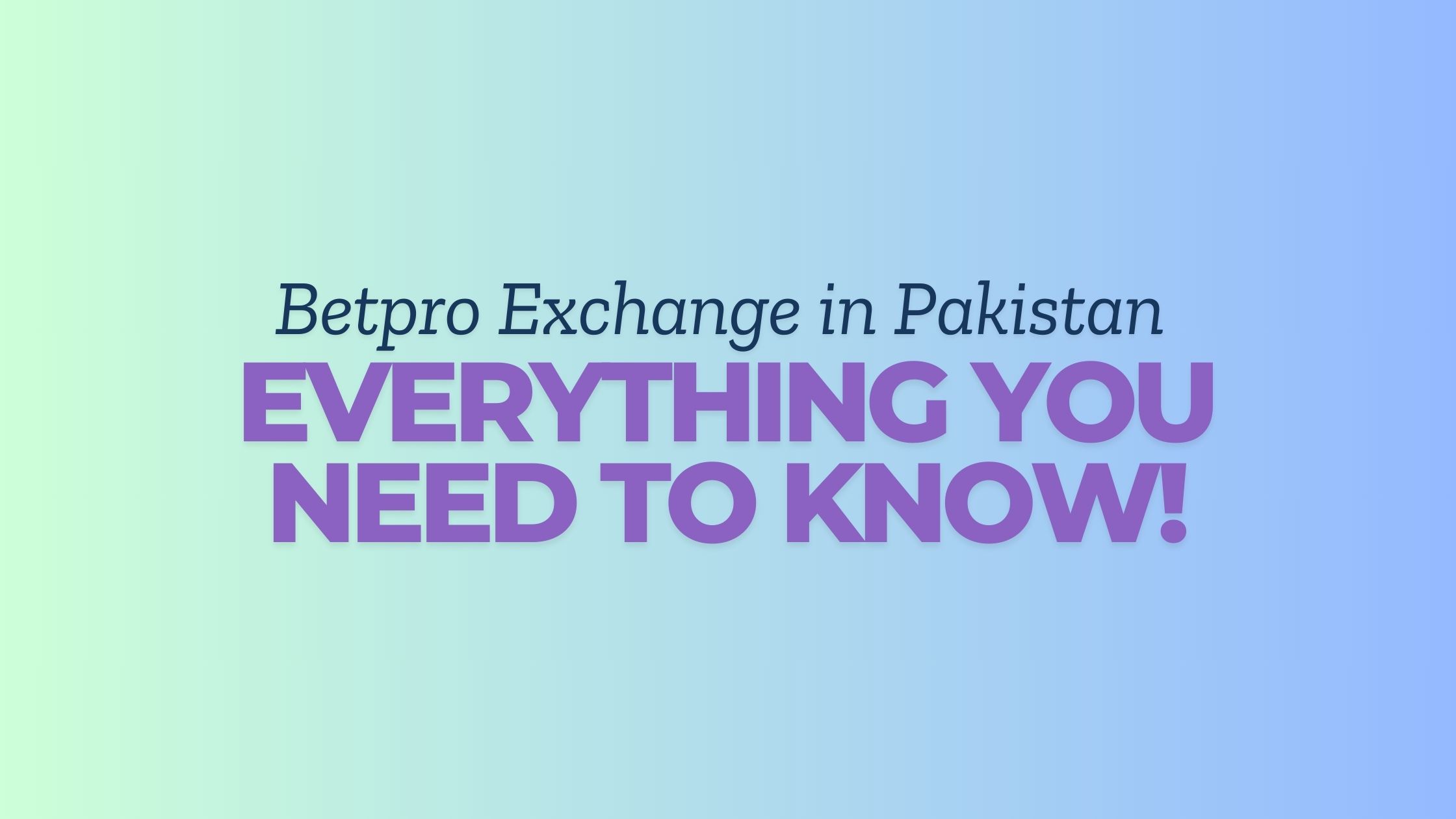Betpro Exchange
