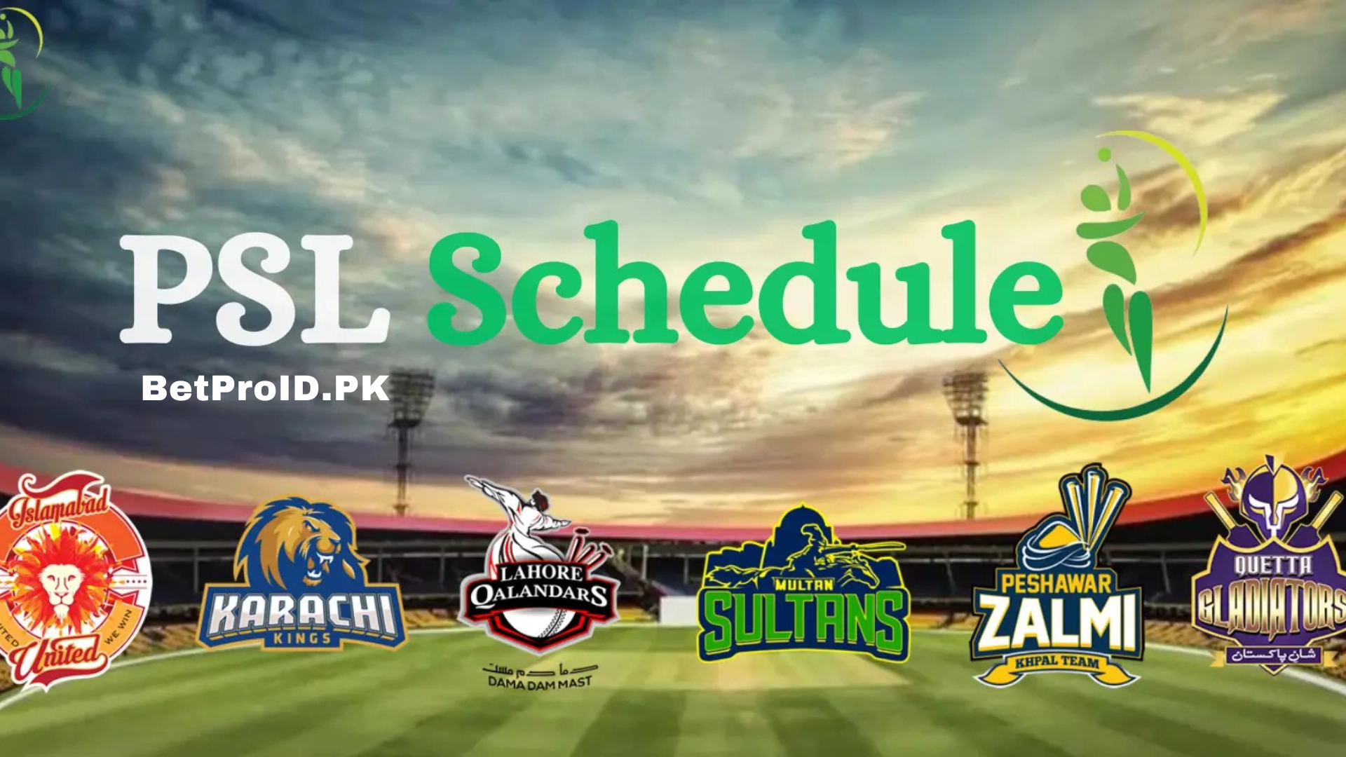 PSL Schedule Season 10